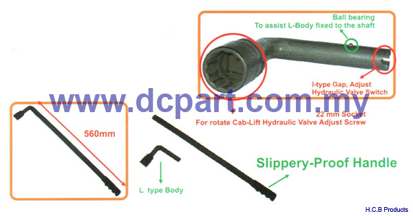 European Truck Repair Tools<br>VOLVO TRUCK CAB REMOVAL WRENCH 12 POINTS, 22 mm