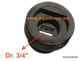 European Truck Repair Tools<br>SCANIA FRONT WHEEL SHOCK ABSORBER SPRING WASHER SOCKET Dr. 3/4