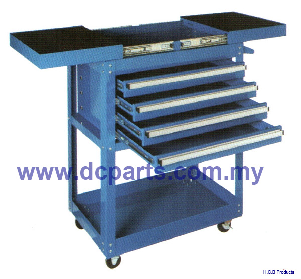 General Truck Repair Tools<br>TWO DIRECTIONS SLIDE ROLL CART 4 DRAWERS